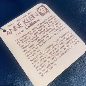 Anne Klein Designer Handbag in Navy Blue